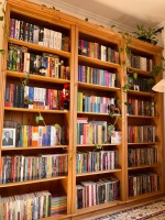 Kit três estantes Biblioteca no acabamento cera natural com toque acetinado | Coleção Biblioteca